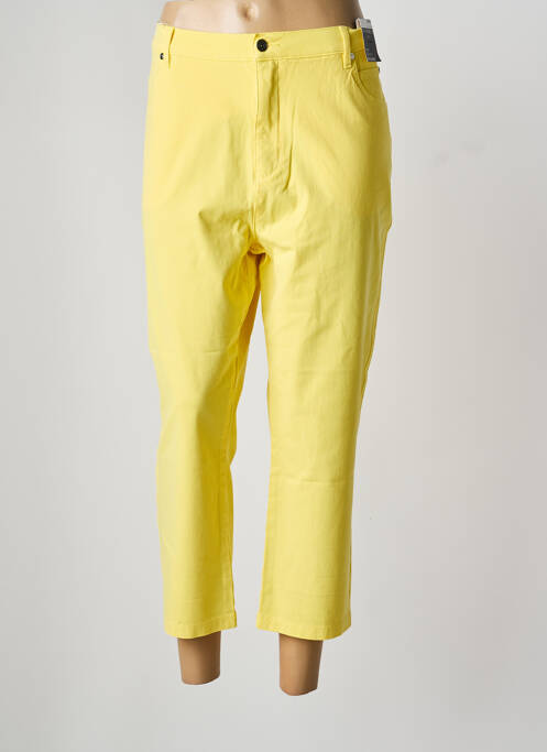 Pantacourt jaune MARBLE femme