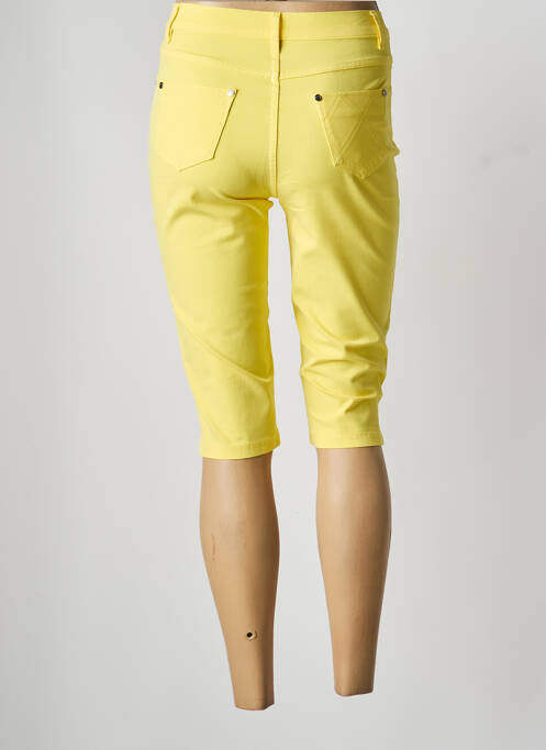 Pantacourt jaune MARBLE femme
