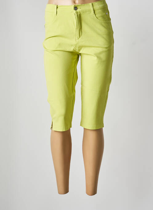 Pantacourt vert clair MARBLE femme