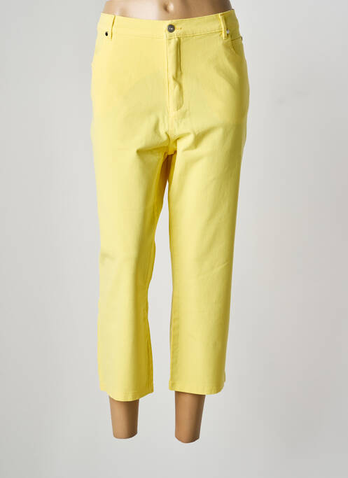 Pantalon 7/8 jaune MARBLE femme
