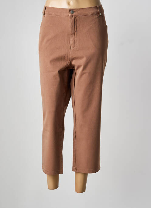 Pantalon 7/8 marron MARBLE femme