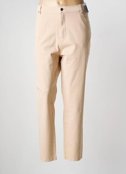 Pantalon slim beige MARBLE femme