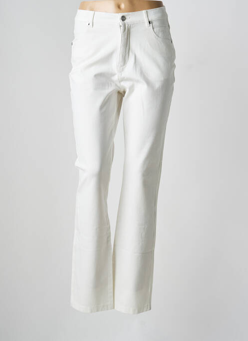 Pantalon slim blanc MARBLE femme