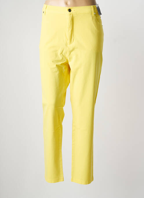 Pantalon slim jaune MARBLE femme