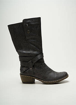 Bottes cubain talon de 4 à 6cm gris RIEKER femme
