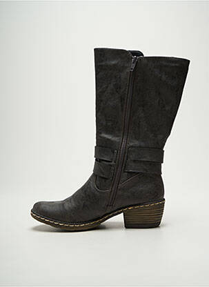 Bottes cubain talon de 4 à 6cm gris RIEKER femme