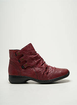 Bottines/Boots rouge RIEKER femme