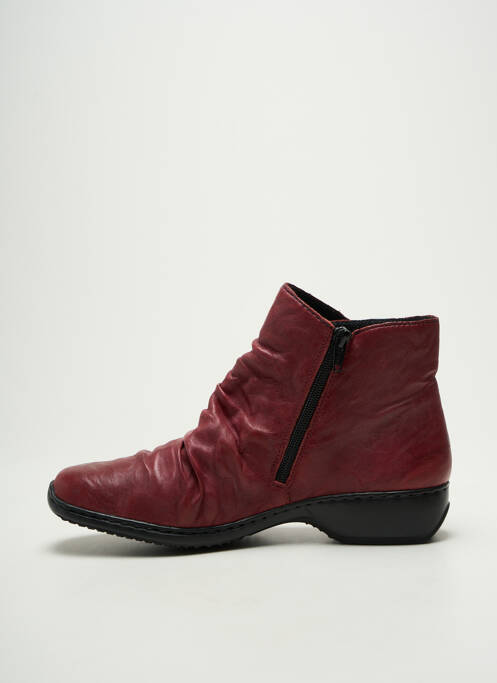 Bottines/Boots rouge RIEKER femme