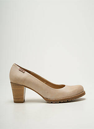 Escarpins cubain talon de 4 à 6cm beige MTNG femme