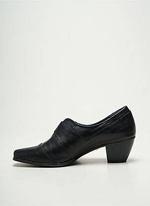 Derbies cubain talon de 4 à 6cm noir DORKING femme