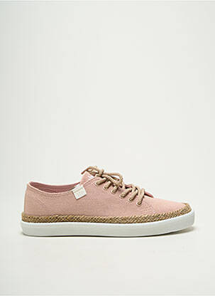 Baskets bout rond talon plat jusqu'à 3cm rose TBS femme