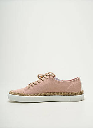 Baskets bout rond talon plat jusqu'à 3cm rose TBS femme