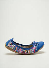 Ballerines impression talon plat jusqu'à 3cm bleu LPB femme