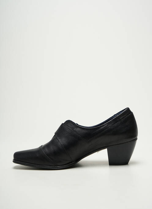 Derbies cubain talon de 4 à 6cm noir DORKING femme