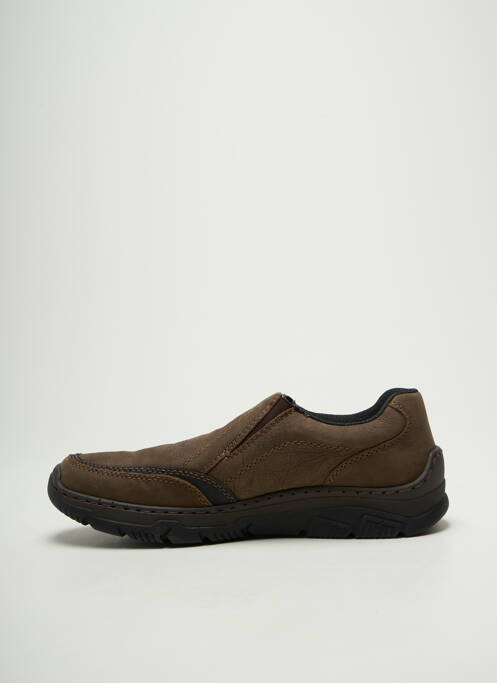 Slip ons marron RIEKER homme