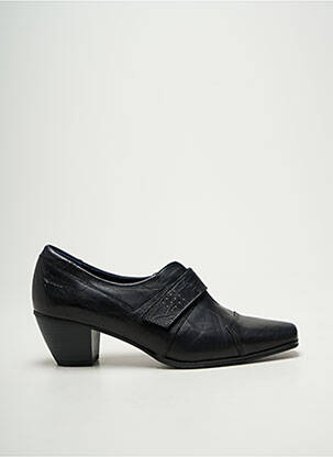 Derbies tissage satiné talon de 4 à 6cm noir DORKING femme