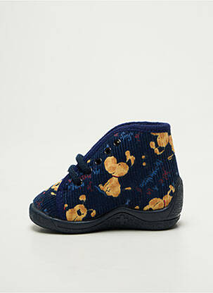 Chaussons/pantoufles fermeture lacets bout rond bleu BELLAMY garçon