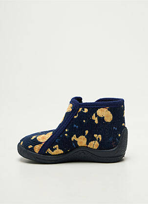 Chaussons/pantoufles fermeture zippée bout rond bleu BELLAMY garçon