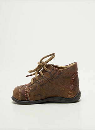 Bottillons fermeture lacets bout rond marron BELLAMY garçon