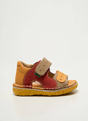 Sandales/nu pieds bout ouvert bout ouvert rouge KICKERS garcon