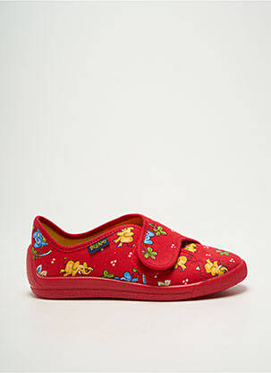 Chaussons/pantoufles voute plantaire bout rond rouge BELLAMY garçon