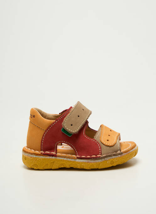 Sandales/nu pieds bout ouvert bout ouvert rouge KICKERS garcon