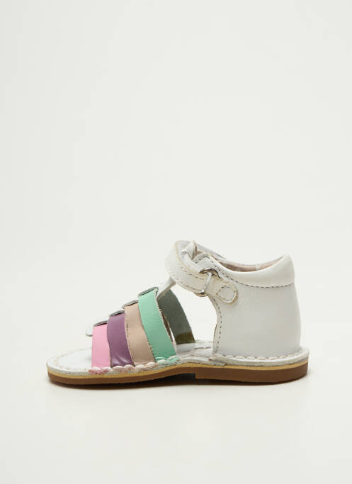 Sandales/Nu pieds blanc KICKERS fille