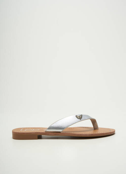 Tongs argent LPB femme