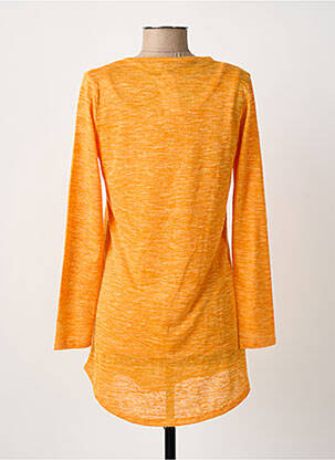 Tunique manches longues col rond orange MARBLE femme