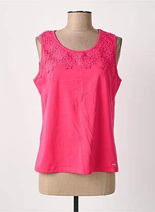 Débardeur stretch sans manche rose MCM femme