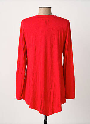 T-shirt manches longues manches longues rouge MARBLE femme