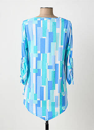 T-shirt manches 3/4 manches 3/4 bleu MARBLE femme