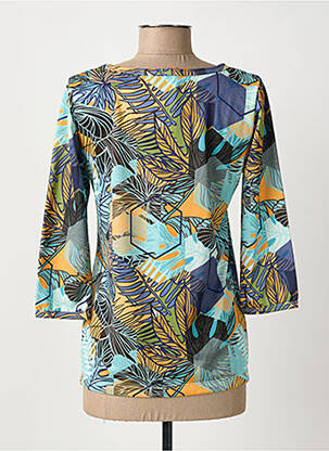 T-shirt manches 3/4 manches 3/4 bleu CHRISMAS'S femme