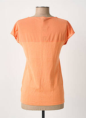 T-shirt coupe cintrée manches courtes orange MARBLE femme