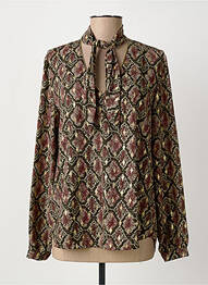 Blouse imprimé fantaisie manches longues vert VIE TA VIE femme
