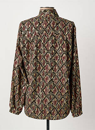 Blouse tissage popeline manches longues vert VIE TA VIE femme