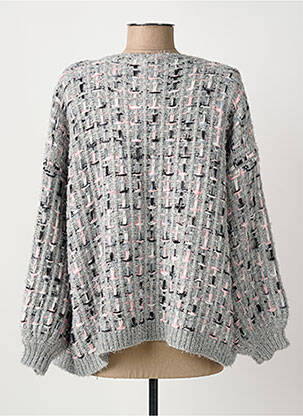 Gilet manches longues coupe cintrée gris CARE OF YOU femme