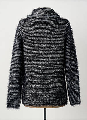 Pull coupe droite manches longues noir MARBLE femme