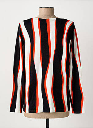 Pull coupe droite manches longues noir MARBLE femme