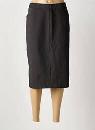 Jupe mi-longue stretch noir TELMAIL femme
