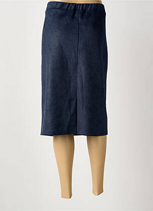Jupe mi-longue stretch bleu IMPULSION femme