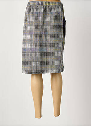 Jupe mi-longue stretch gris MERI & ESCA femme