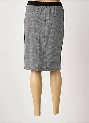 Jupe mi-longue taille normale noir IMPULSION femme
