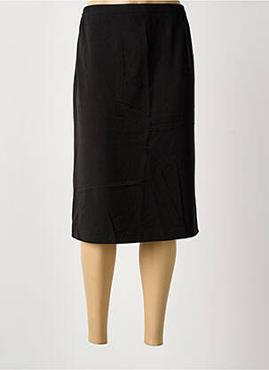Jupe mi-longue noir IMPULSION femme