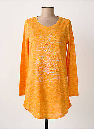 Tunique manches longues orange MARBLE femme