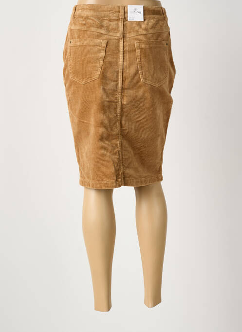Jupe mi-longue taille normale marron PARA MI femme