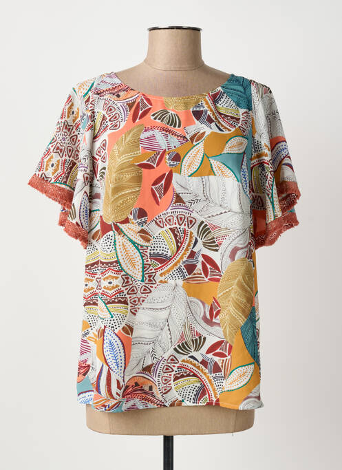 Blouse orange ARONA femme