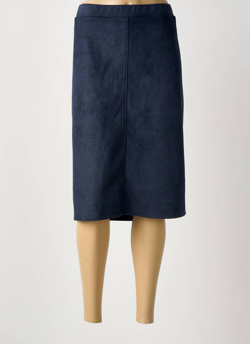 Jupe mi-longue bleu IMPULSION femme
