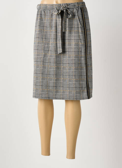 Jupe mi-longue gris MERI & ESCA femme