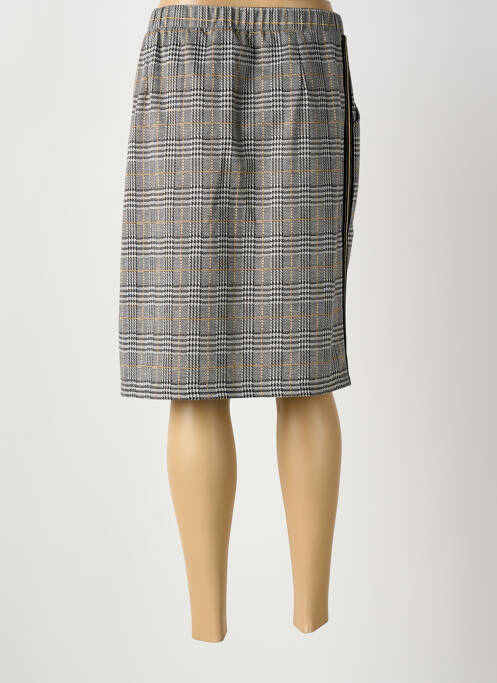 Jupe mi-longue gris MERI & ESCA femme